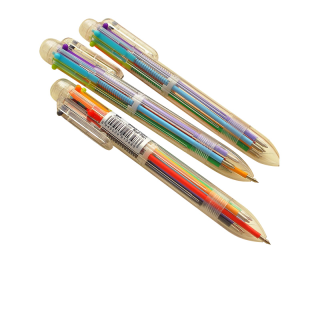 โปรโมชั่น : เครื่องเขียน ปากกาลูกลื่น หลากสี มัลติฟังก์ชั่น ปากกาสี 6 สี SA6158