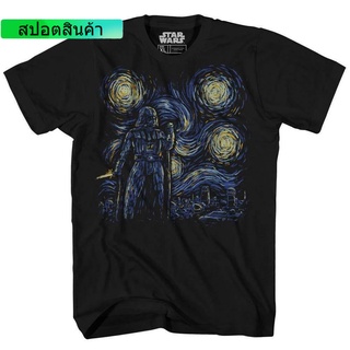 เสื้อยืดลายกราฟฟิก starry night darth vader van gogh