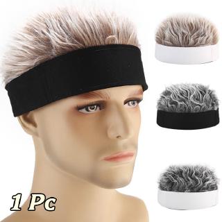 Funny Caps Wig Hat European American Retro Street Rogue Hat Flat Head Brother Style Cap