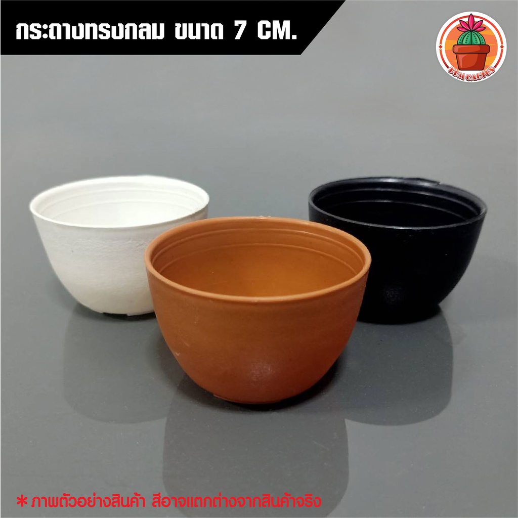 กระถางทรงกลม ขนาด 7 CM. 1 ใบ