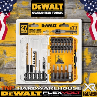 DeWALT DW2504TG ชุดดอกสว่านไขควง ชุดดอกสว่าน ชุดไขควง ชุดดอกไขควง ชุดดอกสว่านไขควง 27 ชิ้น สินค้านำเข้าUSA ของแท้