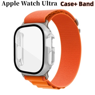 สาย + เคส สําหรับ Apple Watch Ultra Band 8 pro สายไนล่อนถัก สําหรับ Apple Watch series 8 Ultra 49 มม.