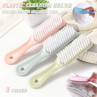 Spot Pure Color Plastic Brush Decontamination Laundry Brush Shoe Cleaning Brush Soft Hair Shoe Brush Clothing Brush Shoe Brush
