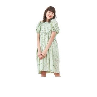 ใส่โค้ดลดเหลือ 795.- (D26) Andria Dress - Caspia Green