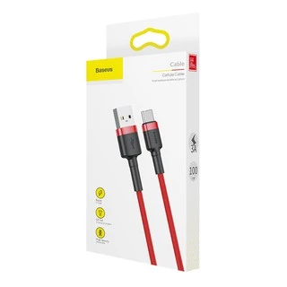 Baseus Cafule สายชาร์จ 3.0A USB to Type-C สายไนลอนถัก ทนทาน ชาร์จเร็ว Fast Charge สำหรับ โทรศัพท์มือถือ แอนดรอยด์