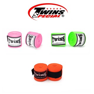 ผ้าพันมือ Twins Special Handwraps Elastic Cotton Elastic Cotton  ผ้าพันมือ แบบยืดได้ สีล้วน CH-5