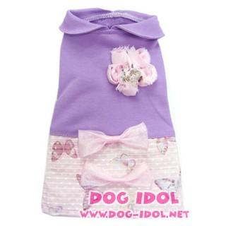 **ไซส์ 3 ** ชุดกระโปรงสุนัข - Lavender Dress