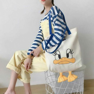 ทักแชทก่อนสั่ง 🕙 กระเป๋าผ้า Duck Leg tote bag