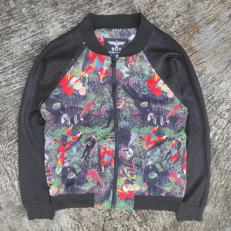 Slim FIT BOMBER JACKET FULL PRINT 3D PATERN MOTIF COLOR BLOCK FLORAL ANIME PCASSO BOY LONDON PRELOVE