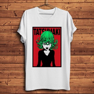 ถูกสุดๆTatsumaki เสื้อยืดแขนสั้นลําลอง พิมพ์ลายอนิเมะ ONE PUNCH MAN Otaku สีขาว สไตล์สตรีท สําหรับผู้ชาย และผู้หญิงรหัสเ