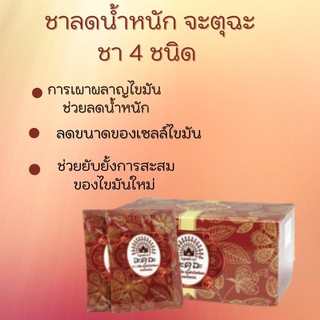 ชาลดน้ำหนัก จะตุ​ฉะ​ ชา 4 ชนิด​ กิฟฟารีน​ Tea Tree JATU CHA GIFFARINE​