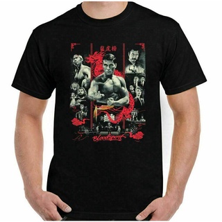 เสื้อผ้าผชเสื้อยืด พิมพ์ลายภาพยนตร์ Bloodsport Martial Arts Jean Claude Van Damme สําหรับผู้ชายS-5XL