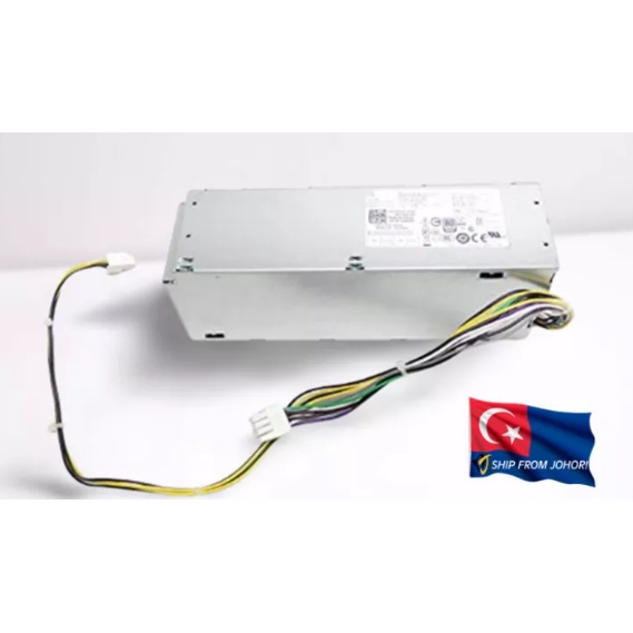 แหล่งจ่ายไฟ Dell 25KG6 025KG6 5XV5K 05XV5K Optiplex 3040 5040 7040 Inspiron 3650 3656 SFF 180W (ใหม่