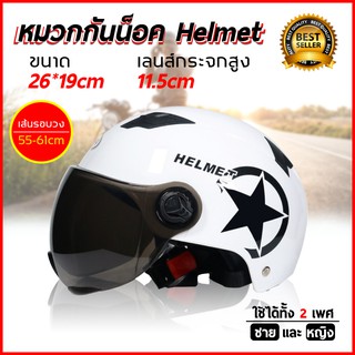 หมวกกันน็อค ขับรถมอเตอร์ไซค์ นิรภัย [HELMET]