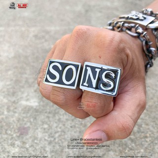 แหวนSONS แหวนjax teller แหวนSons of anarchy (พร้อมส่ง) มีปลายทาง สแตนเลสแท้ 316l (ไม่มีวันดำ) allacc