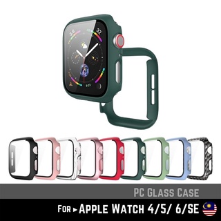 เคสสมาร์ทวอทช์ สําหรับ Apple Watch SE iWatch 6 5 4 SQC PC กระจก อุปกรณ์ SmartWatch อุปกรณ์เสริม เคส