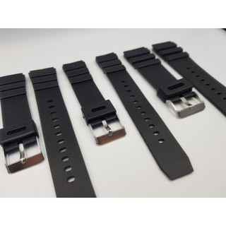 Watch Strap รับประกัน 1 ปี สายนาฬิกา สายยาง PVC เกรดใช้งาน สำหรับ 18mm 20mm 22mm by GQ watch