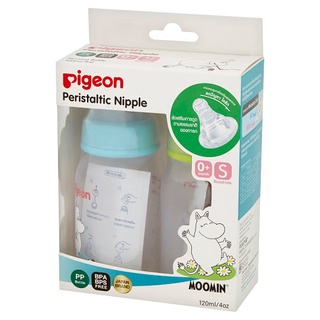 Pigeon ขวดนม RPP ลายมูมิน จุกมินิ S [4oz/120ml][แพ็ค 2 ขวด] (8851973061824)