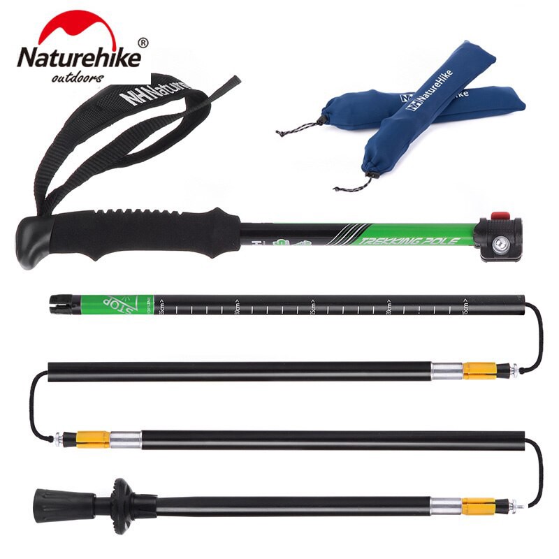 Naturehike Walking Sticks EVA Handle 5 Section Adjustable Canes Trekking Poles