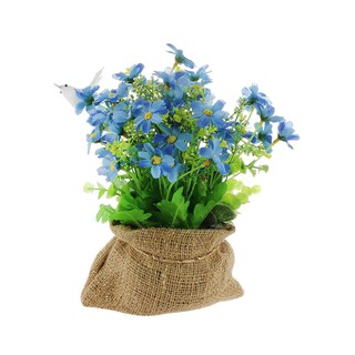 Artificial tree ARTIFICIAL DAISY IN SACK SKY AND FLOWER 23CM BLUE Garden accessories Garden decoration accessories ต้นไม