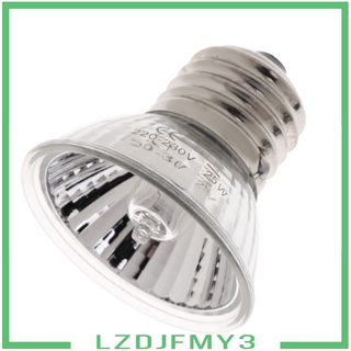 [In Stock] E27 220-230V Reptile Basking Lamp UVA UVB Halogen Bulb Emitter Light 25/50/75W