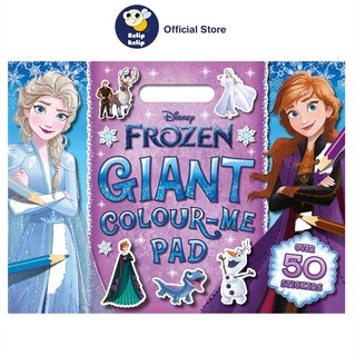 แผ่นสมุดระบายสี ลายการ์ตูนดิสนีย์ Frozen Giant สําหรับเด็ก