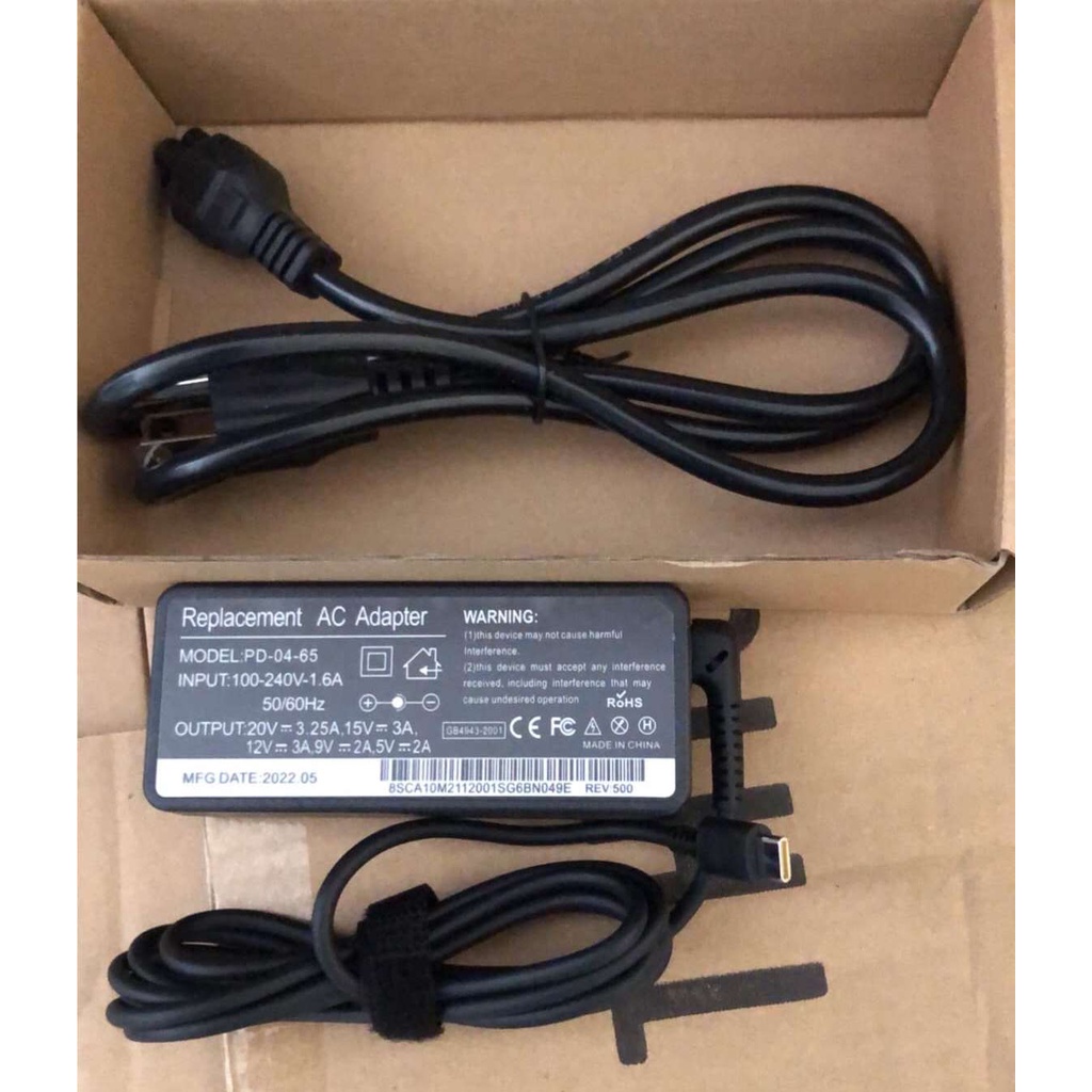 ส่งจากไทย Adapter อะแด๊ปเตอร์ 65W ปรับ V ปรับแรงดันได้ ปรับ Volt ได้ โวลท์ปรับได้ Output 20v 15v 12v