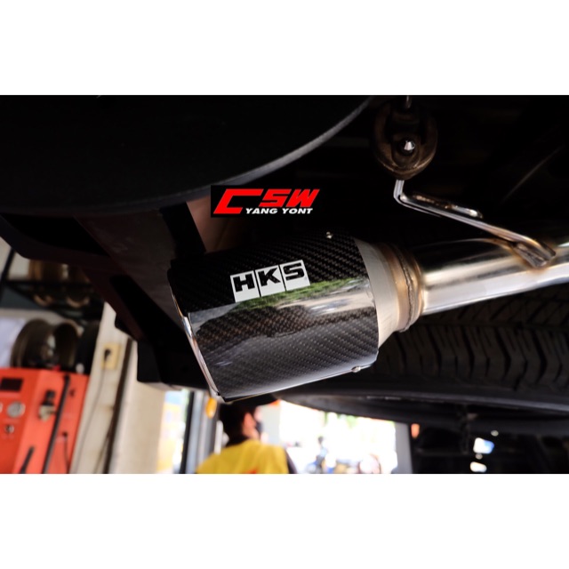 ท่อHKS ปลายออกข้างคาร์บอน Ford Ranger