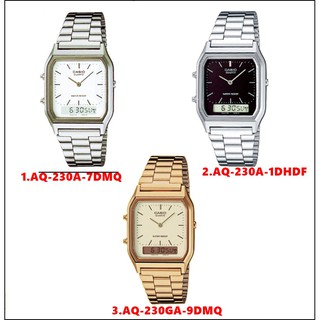 Casio Standard นาฬิกาข้อมือ รุ่น AQ-230 ของแท้ ประกัน 1 ปี