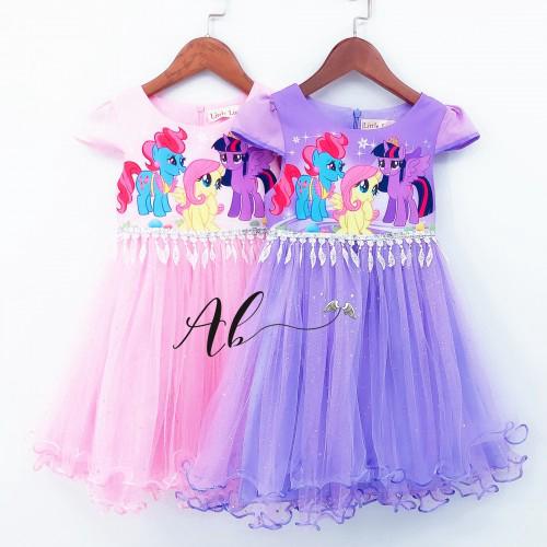 Angel Baby ชุดเดรส My Little Pony (สีชมพู / สีม่วง)