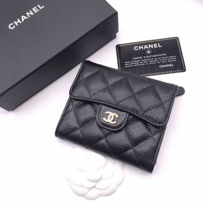 CHANEL compact wallet ghw