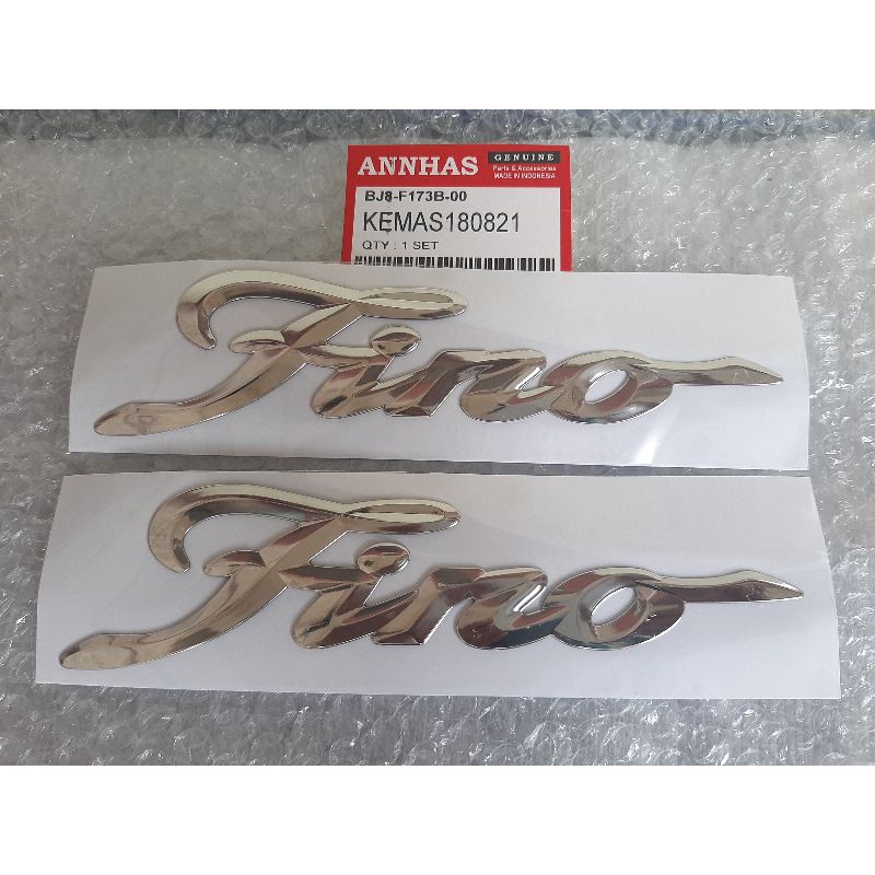 สัญลักษณ์โลโก้นูน fino คู่ 3D โครเมียมเต็มซ้ายและขวา