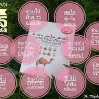 💥แท้100%💥มีบาร์โค้ด นมอูฐเพื่อสุขภาพ Susu Unta1 กล่องมี20ซอง