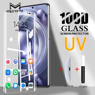 กระจกนิรภัย แบบเต็มจอ กาว UV สําหรับ VIVO V29 Pro X90 X80 X70 X60 X50 V27 V25 Pro Y78 5G