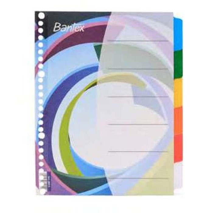 BANTEX DIVIDERS สําหรับ MULTIRING BINDER UK.B5 (CYCLE HOLE) (8609 12)