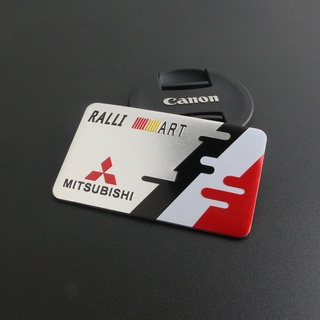 Ralliart สติกเกอร์โลโก้อลูมิเนียม ตราสัญลักษณ์ 100x27 มม. สําหรับติดตกแต่งรถยนต์ Mitsubishi Which Your Car Is Worth Having