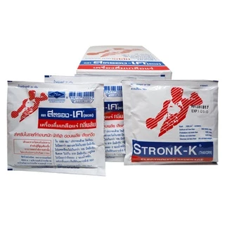 Stronk-K (Thavorn) สตรองเค-เค (ถาวร) เครื่องดื่มเกลือแร่ รสส้ม 1กล่อง 25ซอง