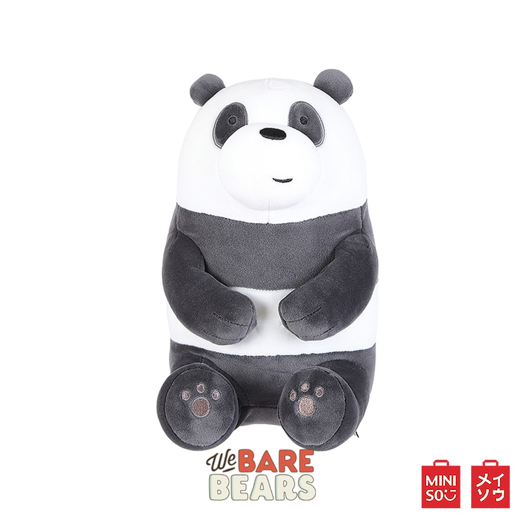 MINISO ตุ๊กตาหมีWe Bare Bears (นั่ง)30 cm