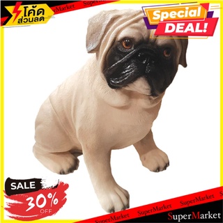 ตุ๊กตาเรซิ่นปั๊ก KAWIN ไซส์ XS ตุ๊กตาตกแต่งสวน DECORATIVE RESIN DOG KAWIN PUG XS อุปกรณ์ตกแต่งสวน