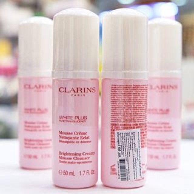 Clarins White Plus Brightening Creamy Mousse Cleanser