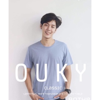 OUKY Classic Round Neck เสื้อยืด เสื้อคอกลม