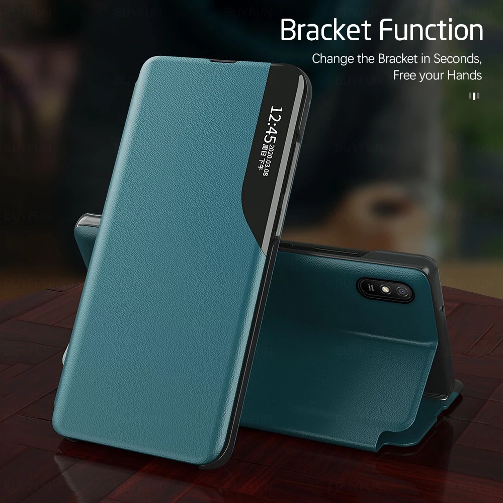 OPPO Find X5 Pro A5 A9 2020 ⭐ครึ่งหน้าต่าง Sideshow Flip Bracket เคสโทรศัพท์หนัง⭐ FindX5 FindX5Pro ราคา ถูกที่สุด ดีลบีเคเค แกลเลอรีภาพที่ 4