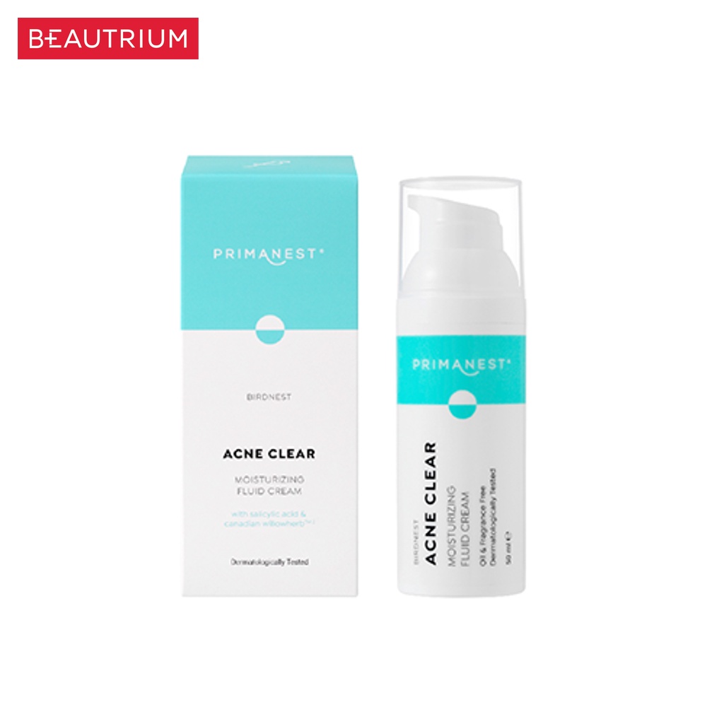 PRIMANEST Acne Clear Moisturizing Fluid Cream บำรุงผิวหน้า 50ml — صورة 2