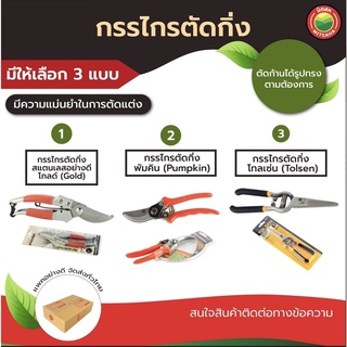 กรรไกร ตัด กิ่ง ไม้ แต่ง เล็ม ปาก โค้ง ขนาด 8 นิ้ว 8.5 นิ้ว PRUNING SHEARS ใบมีดสแตนเลส คม แข็งแรง ทนทาน ถูก ดี มิตสห