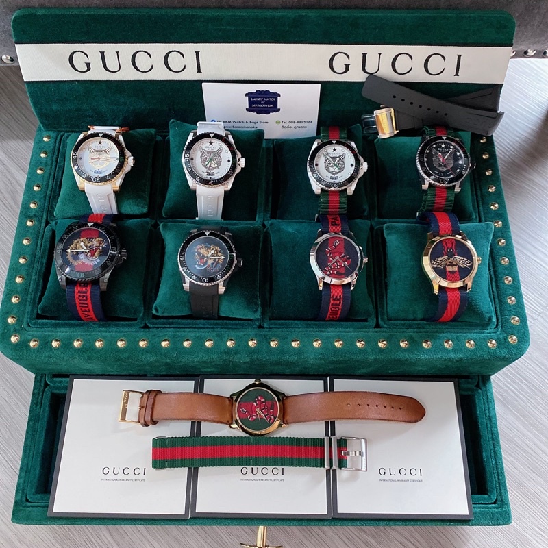 [โค้ด77SURPRISE1000ลด1000]New Gucci Watch GG2570 41mm ของแท้ประกันศูนย์ 1 ปี