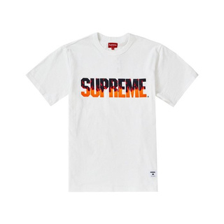 SLUM LTD - Supreme Flames S/S Top White