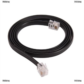 Utilizing rj 12 สายเคเบิลเป็นมิตรกับสิ่งแวดล้อม สําหรับเชื่อมต่อโทรศัพท์ 1 เมตร 6 ขา 6