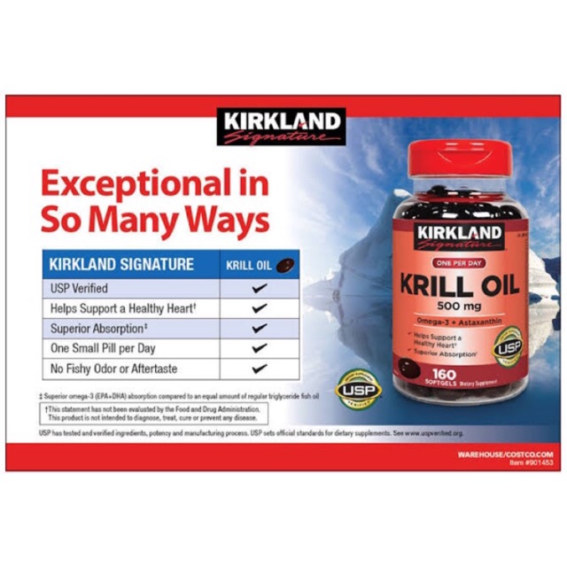 Kirkland Signature Krill Oil Softgels Harvey Costco