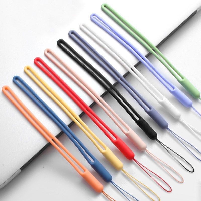 ซื้อ 5 แถม 1 ฟรีสั้นโทรศัพท์สายคล้องโทรศัพท์เชือกเส้นเล็กสายรัดข้อมือซิลิโคนเหลวสายรัดข้อมือเชือกเส้นเล็กสําหรับโทรศัพท์บัตรกระเป๋าสตางค์เชือก