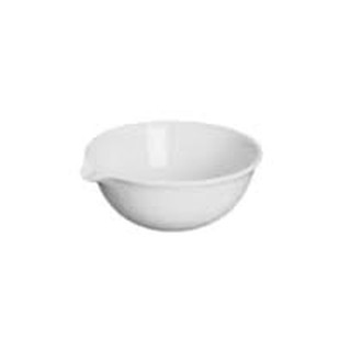 อุปกรณ์วิทยาศาสตร์ ถ้วยกระเบื้องก้นกลม/ถ้วยระเหย Basin Round Bottom / Evaporating Dish 125 มล.